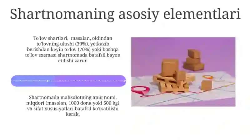 Mahsulot taqsimotiga oid bitim haqida tushuncha 4