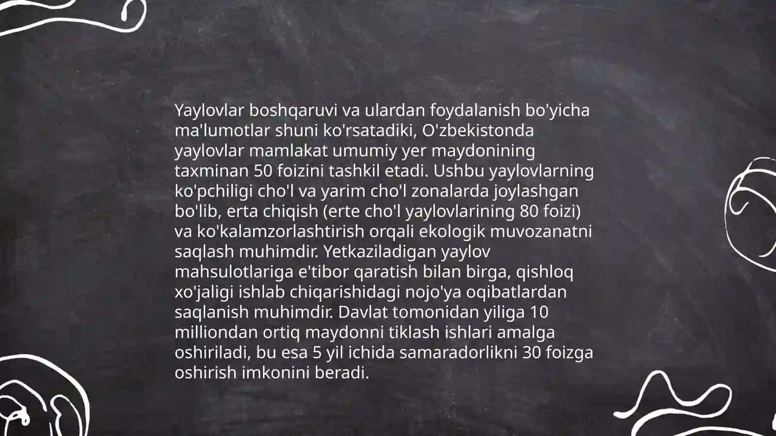 Oʻzbekiston Respublikasining yaylovlar toʻgʻrisidagi qonun va qarorlari 4