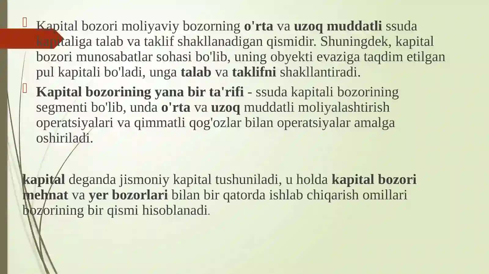 Kapital bozor va unitatshtilatish 4