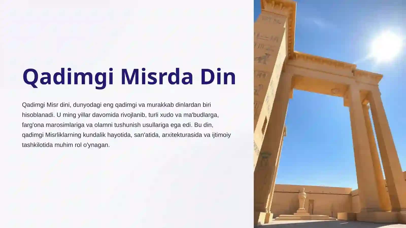 Qadimgi Misrda din 4
