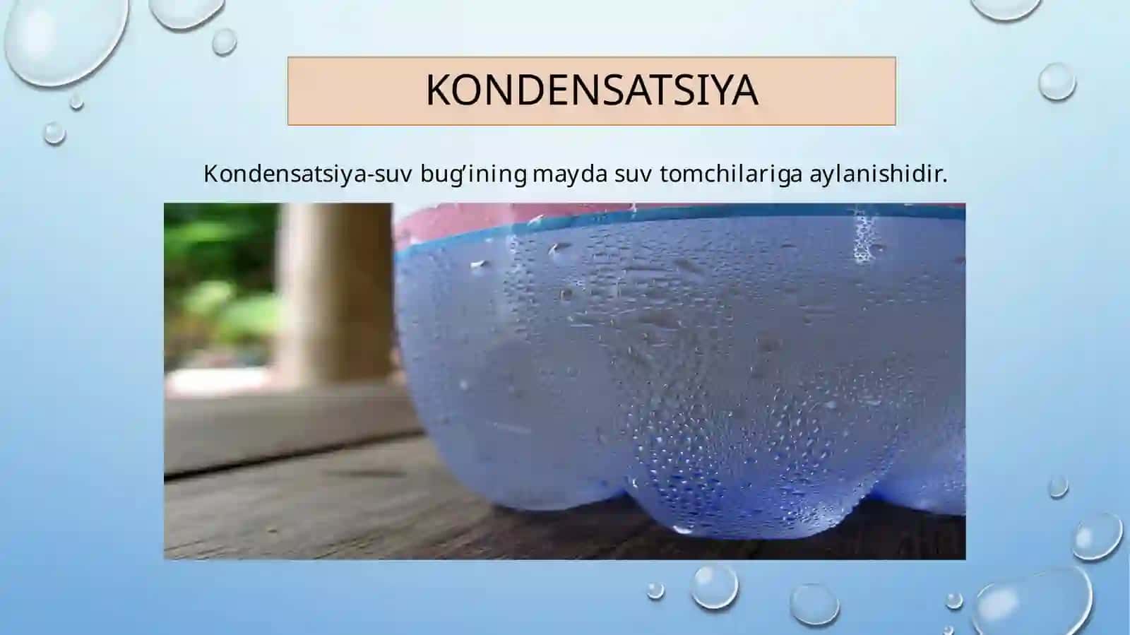 Qaynash, bug’lanish, kondensatsiya 4