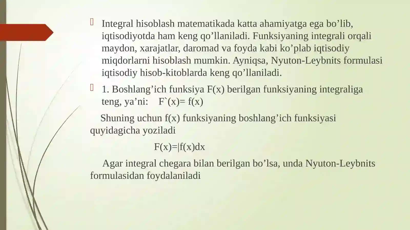 Integral hisob 4