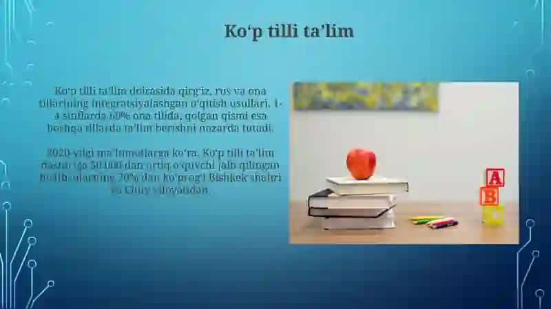 Qirgʻiztonda boshlangich talim tizimidagi ozgarishlar 4