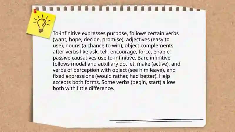 Infinitive 4