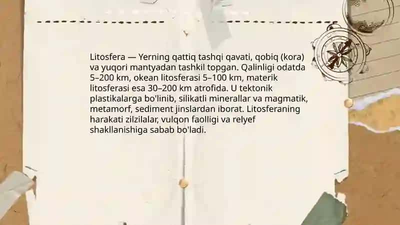 Geografik qobiq va uning tuzilishi 4