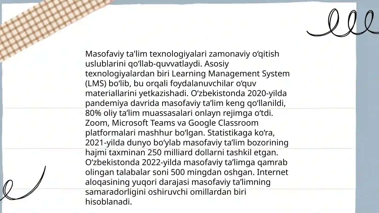 Masofaviy ta'lim. Ta'lim tizimida integrativ yondashuv 4
