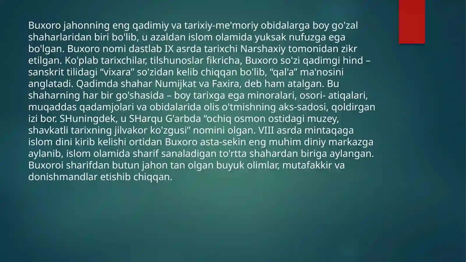 Ko’hna Buxoro tarixi 4