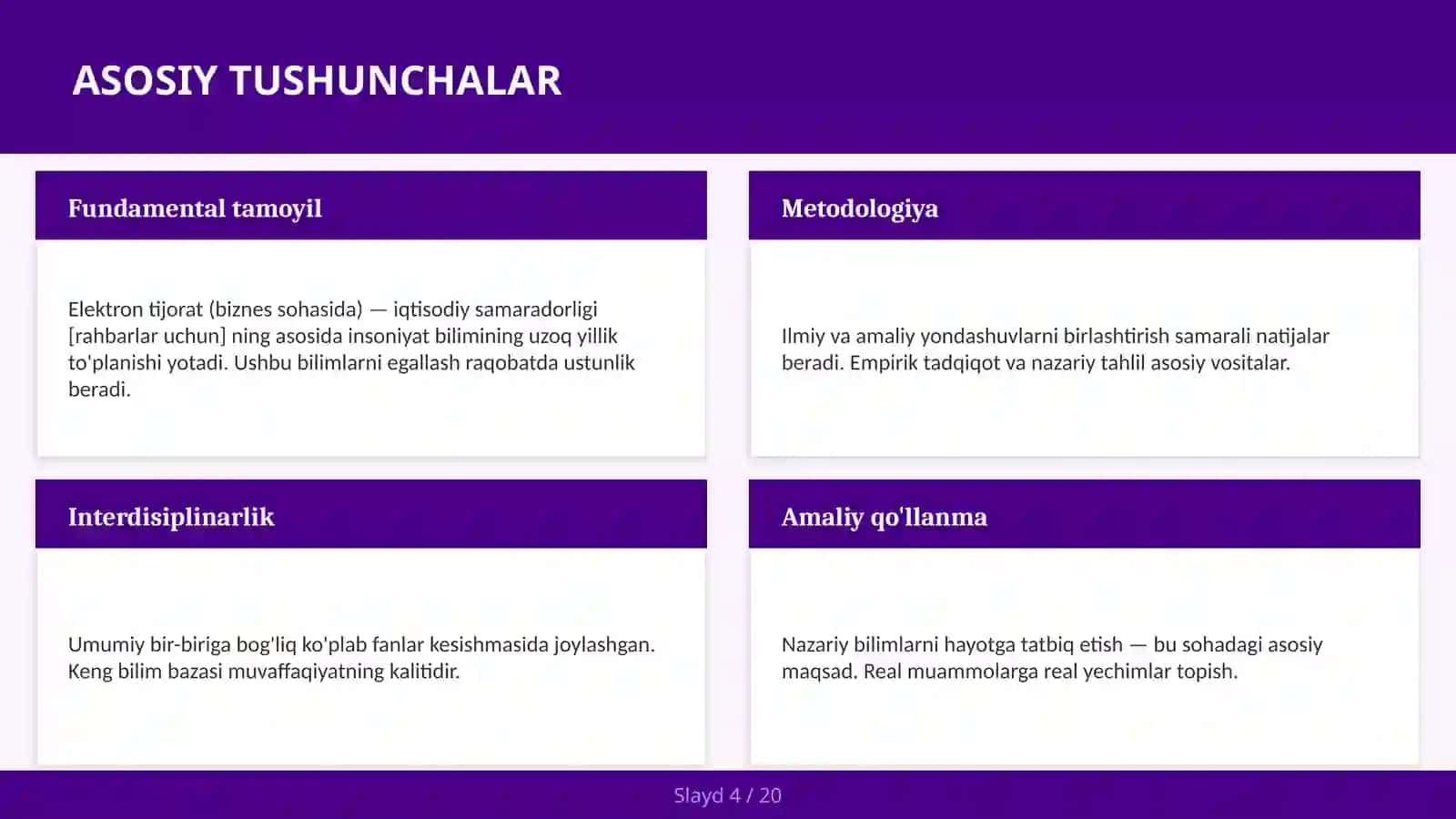 Elektron tijorat (biznes sohasida) — iqtisodiy samaradorligi [rahbarlar uchun] 4