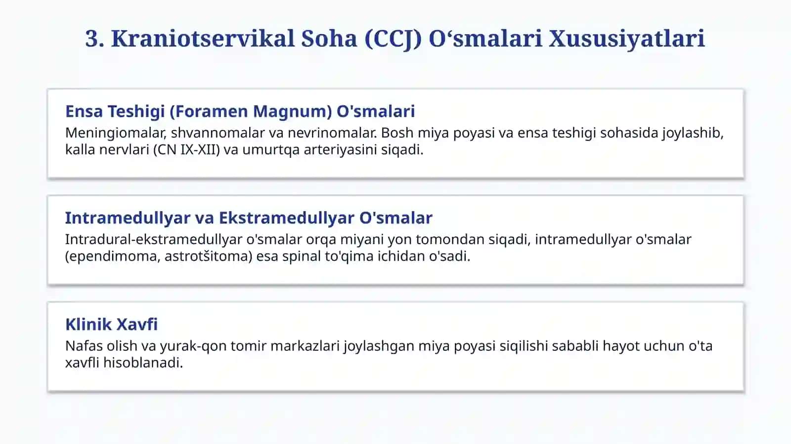 Kraniospinal o‘smalar — 15 slaydli tayyor taqdimot 4