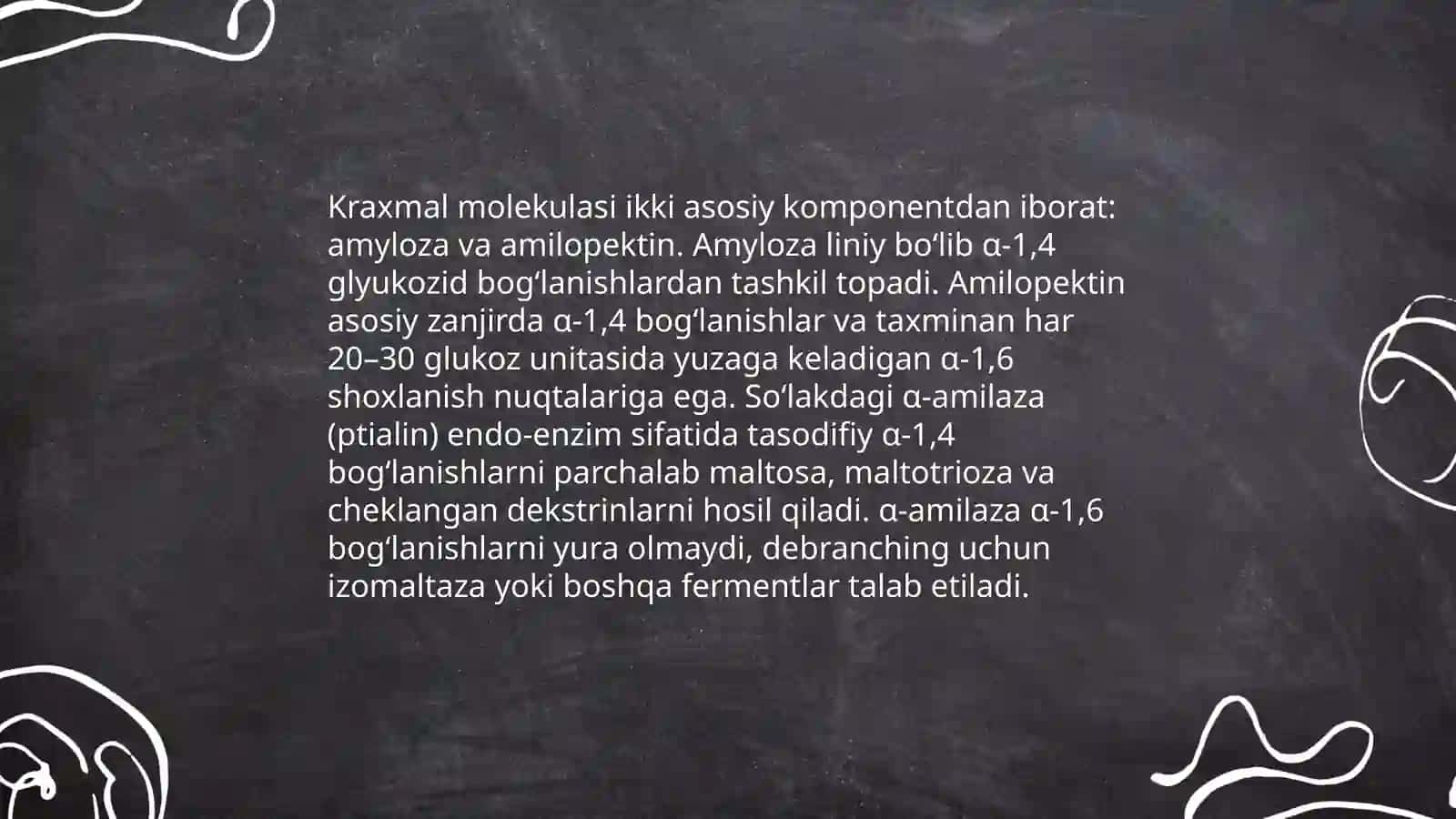 Kraxmalning gidrolizlanishiga so'lak tarkibidagi amilaza fermentining tasirini aniqlash 4