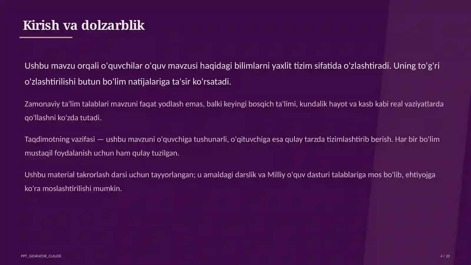 Dolzarb mavzular 4