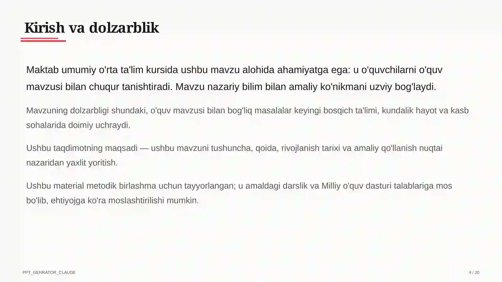 EMaktab sun'iy intellekt yordamchisi va dars konstruktori: o'qituvchi vaqtini tejash (2026) 4