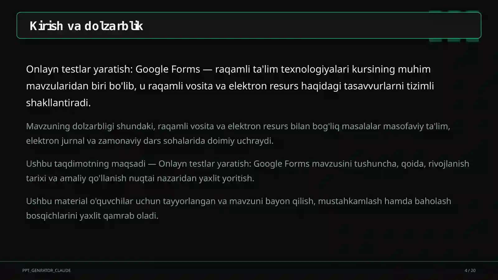 Google Forms 4
