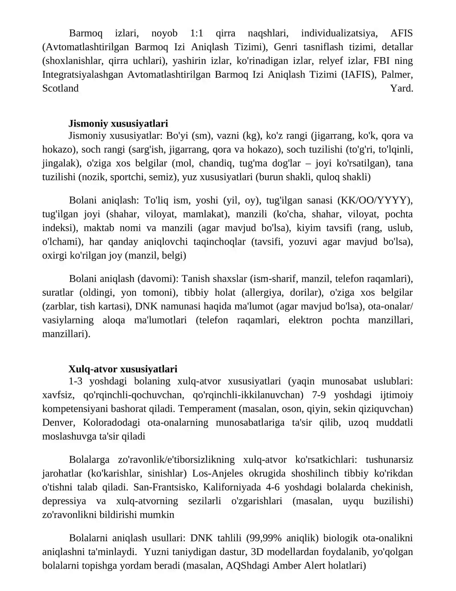 Ota ona va farzandlar idintifikatsiyasi 4