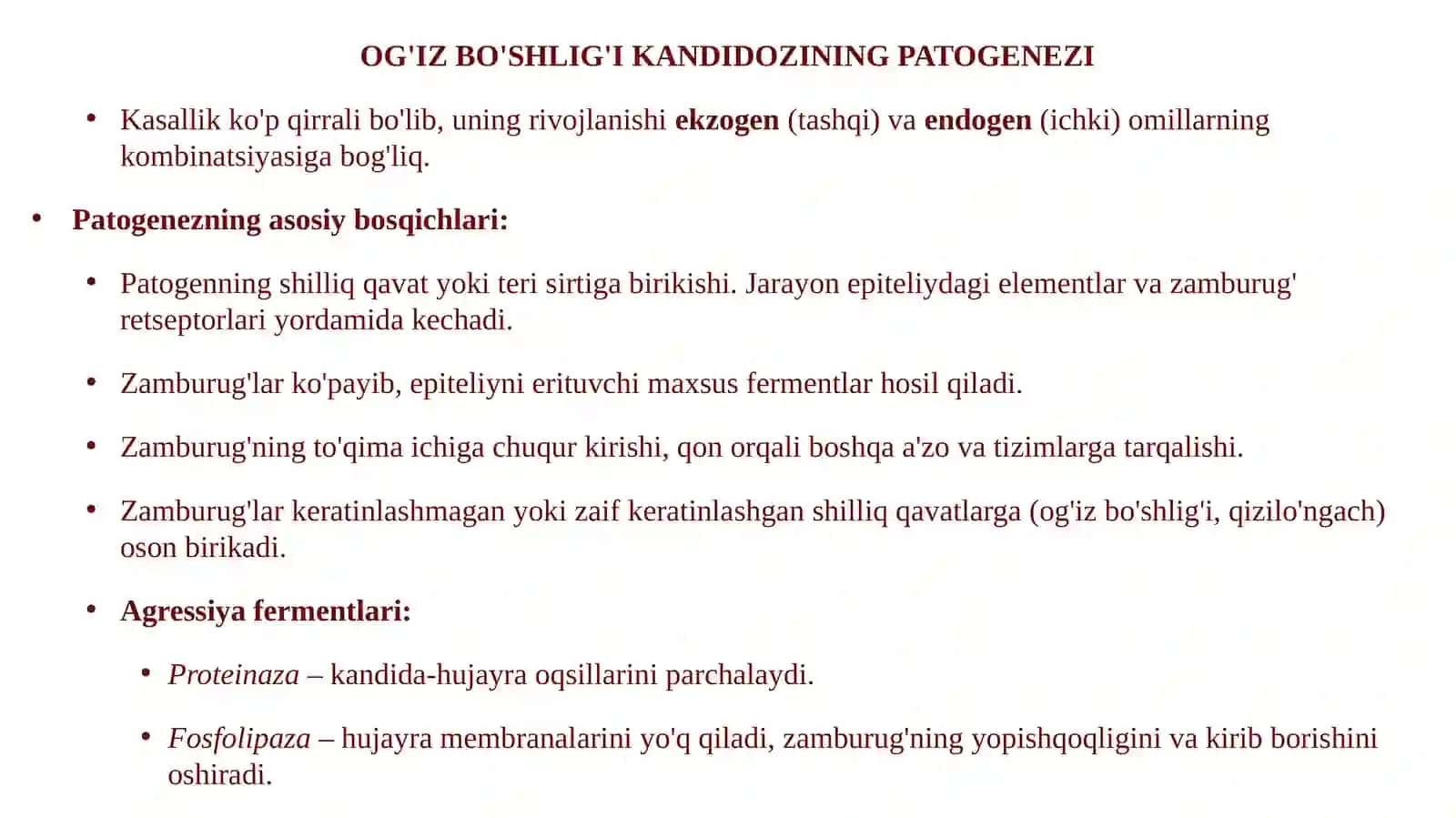 OG‘IZ BO‘SHLIG‘I SHILLIQ QAVATIDA KECHADIGAN KANDIDOZLAR 4