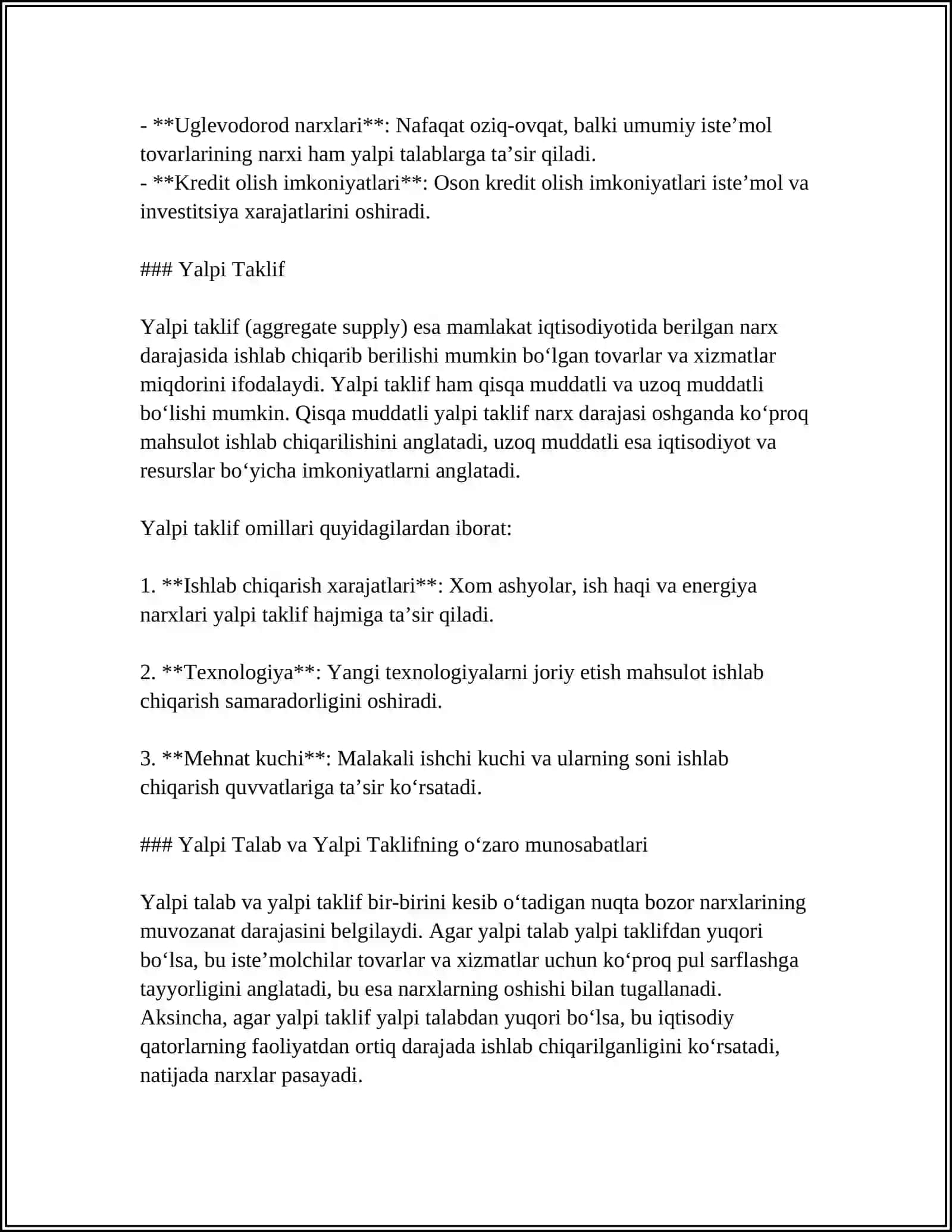 MAKROIQTISODIYOT IQTISODIY NAZARIYANING AJRALMAS QISMI SIFATIDA 4