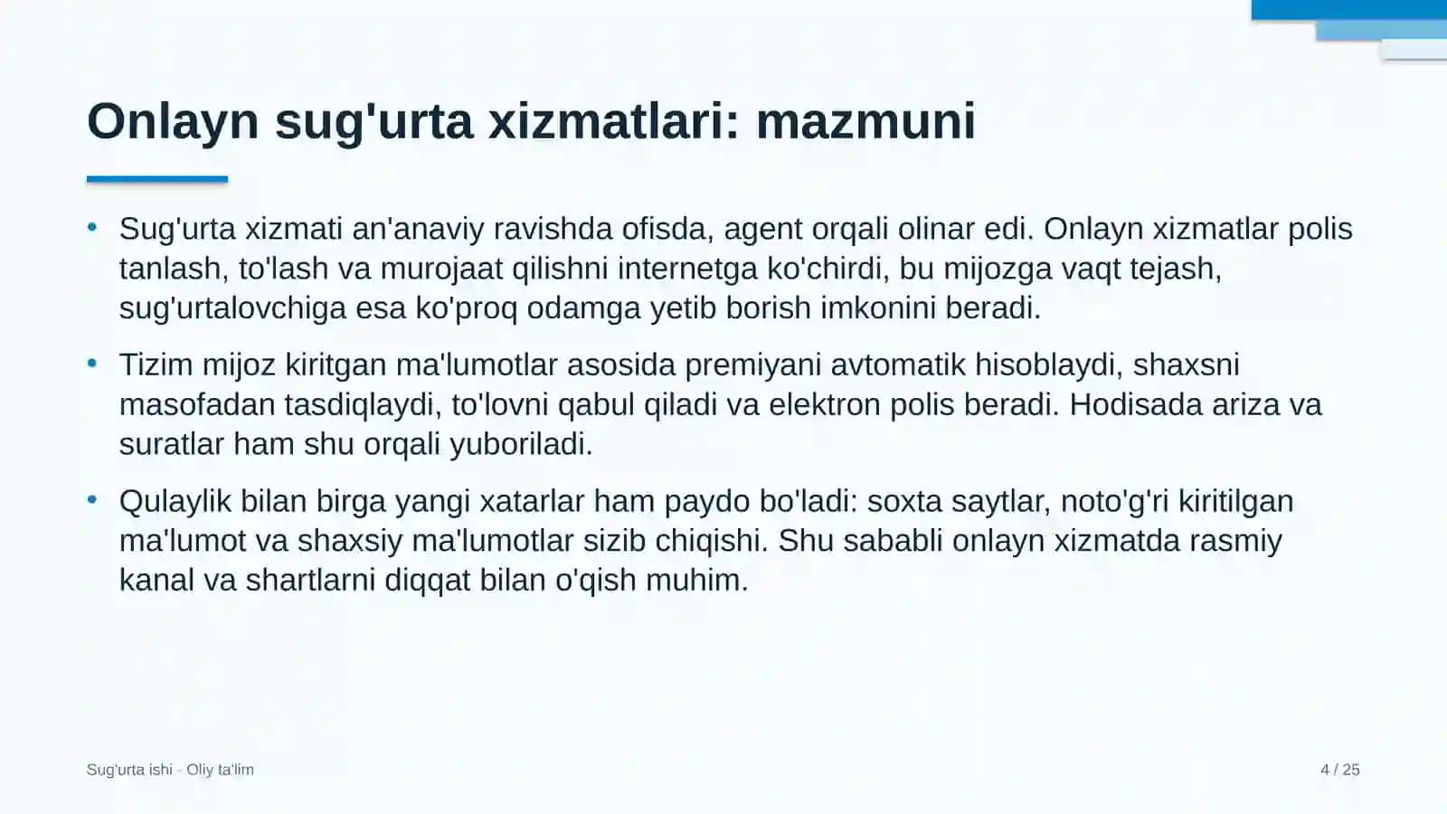 Suv xo'jaligida onlayn sug'urta xizmatlari 4