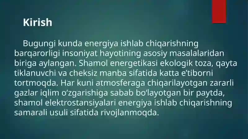 Shamol Elektro Stansiyasi 4