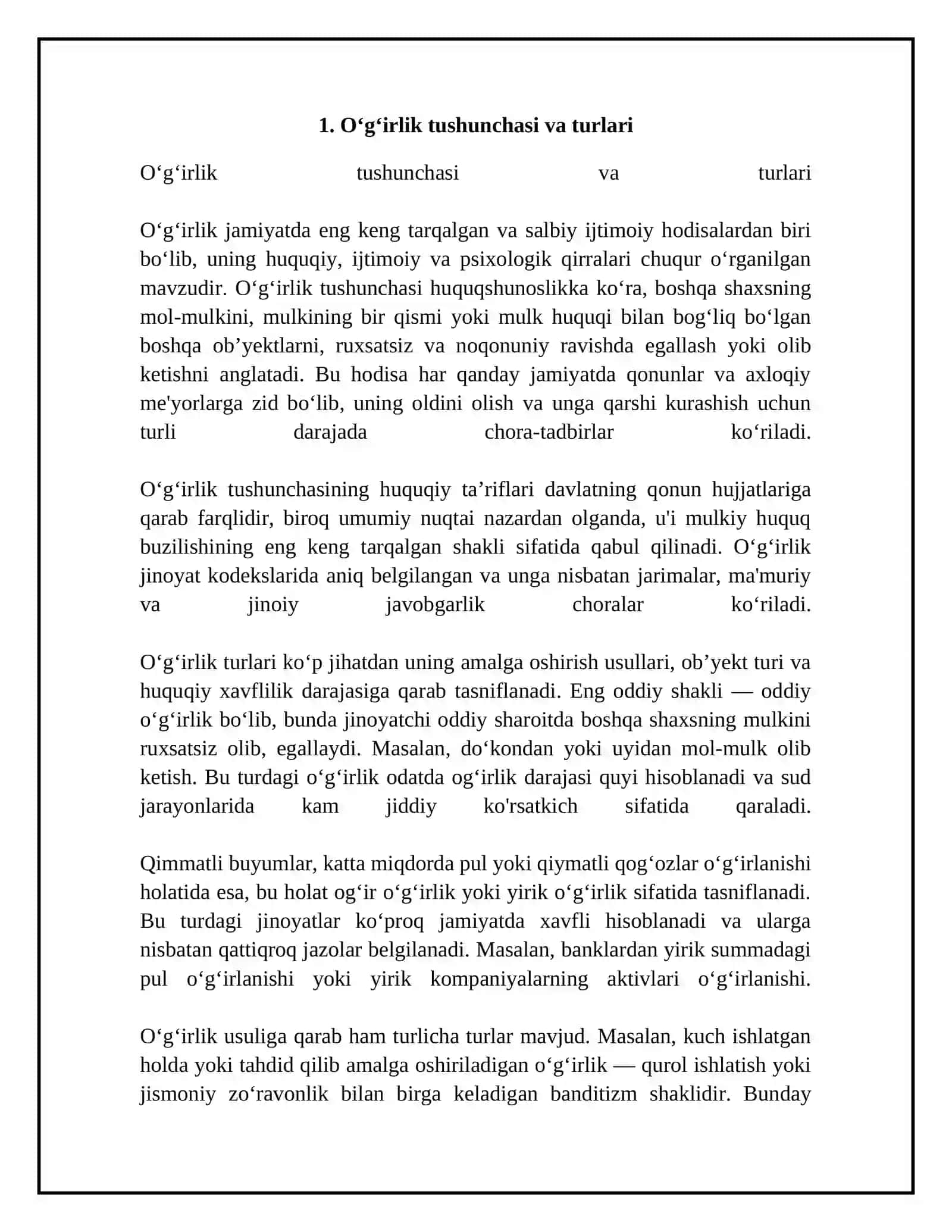 Oʻgʻirlik 4