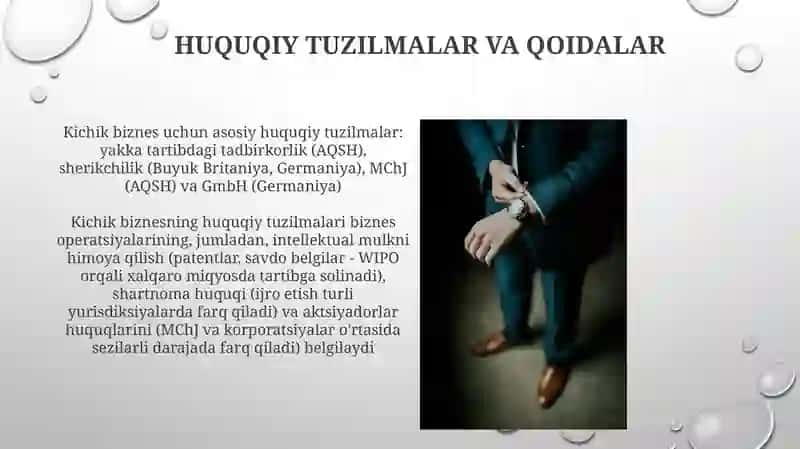 Kichik biznes va xususiy tadbirkorlik faoliyatining mohiyati va mazmuni 4