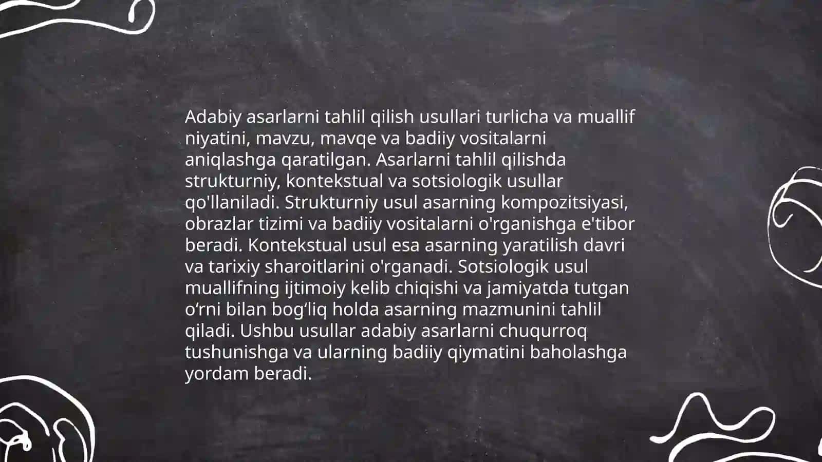 Badiiy tahlil tamoyillari 4