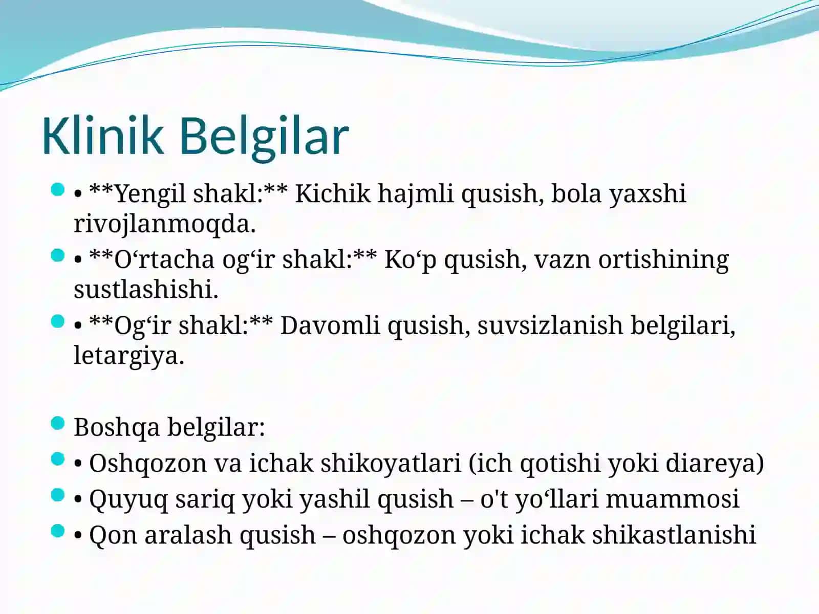 Chaqaloqlarda Qusish Sindromi 4