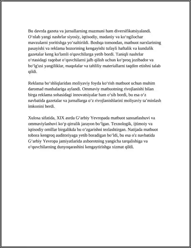 XLX ASRDA GʻARBIY YEVROPADA OAV TIZIMI TARAQQIYOTI 4