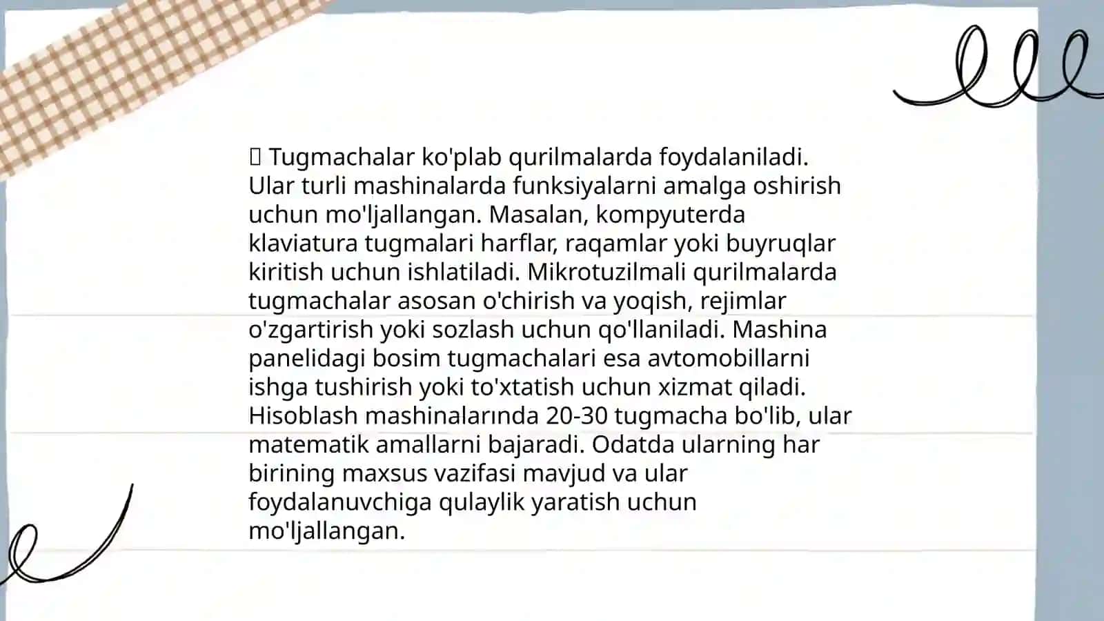 Mavjud tugmalarni aniqlash 4