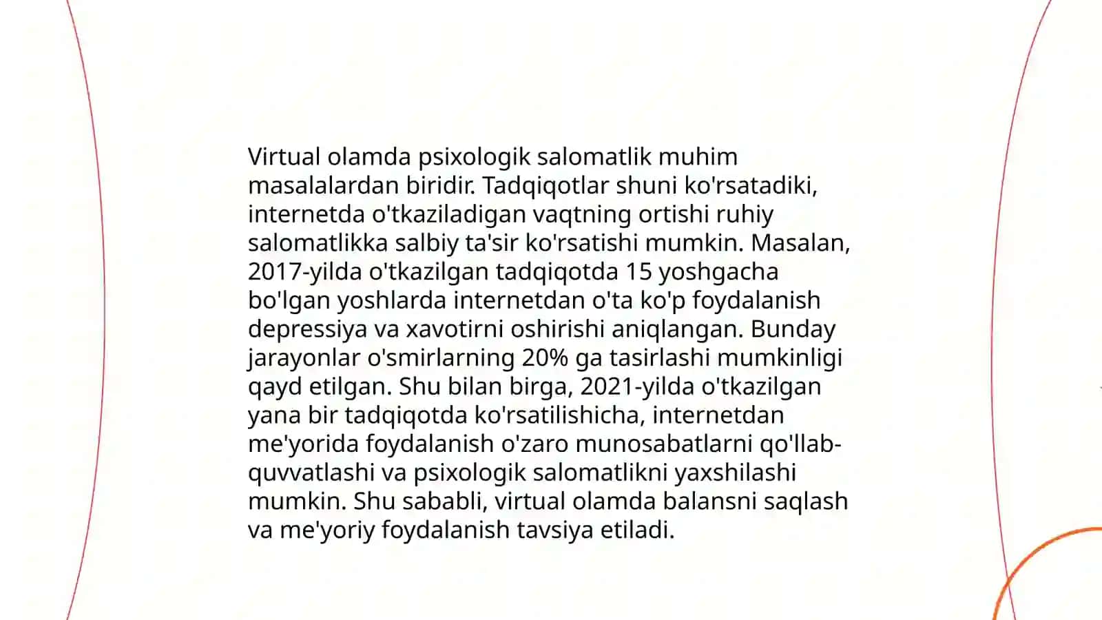 Internet vertual va vezual olamining shaxsga ta‘siri 4