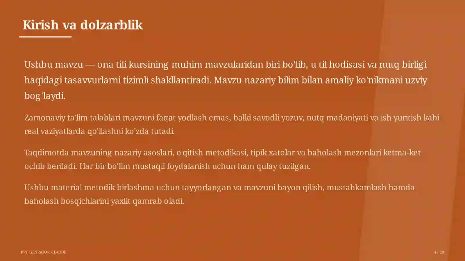 Fe'lning vazifadosh shakllari: ravishdosh va sifatdosh (7-sinf) 4