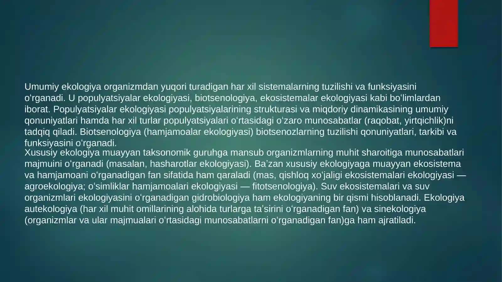 Ekologiyatushunchalari 4