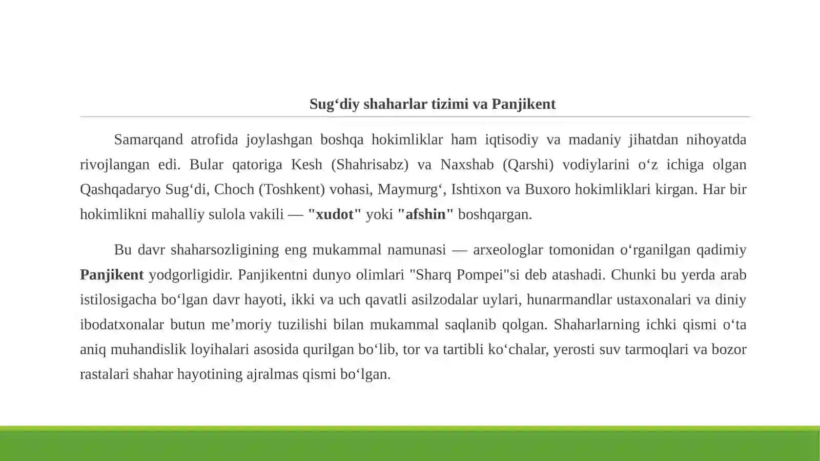 SUG‘DIYONA — ILK O‘RTA ASRLARNING BUYUK SAVDO, IQTISODIYOT VA MADANIYAT MARKAZI 4