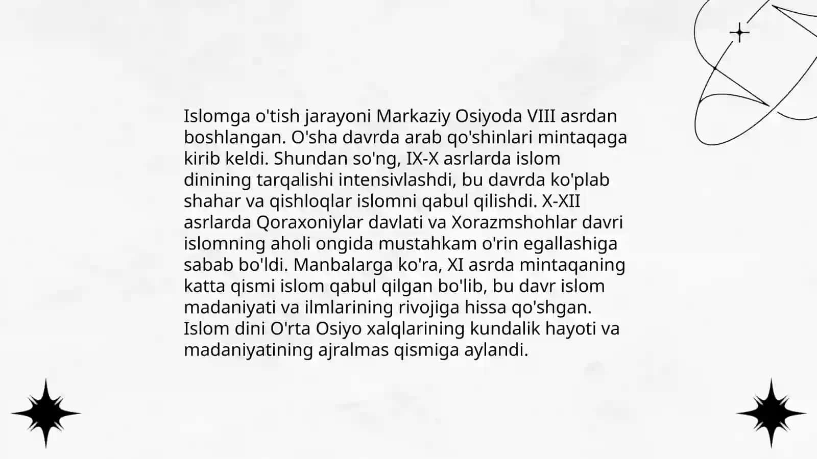 Mavournahrda İslom dinining tarqalishi va madrasa taʼlimi shakllanishining ijtimoiy madaniy hayotga taʼsiri 4