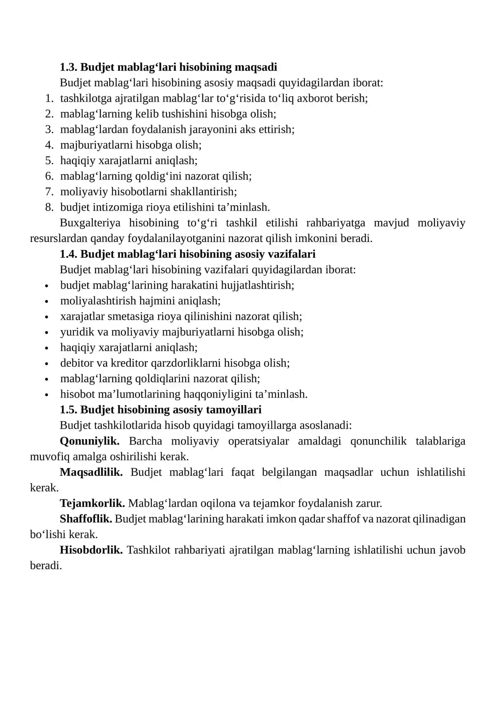 Budjet tashkilotlarida hisob varaqasidagi budjet mablag‘lari hisobi 4