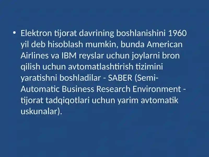 ELEKTRON TIJORAT TARIXI VA UNING MODELLARI 4