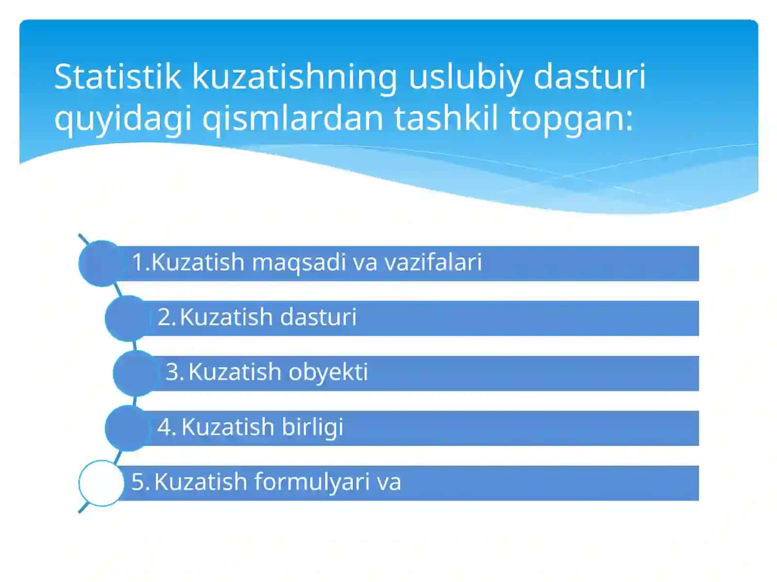 Statistik kuzatish 4
