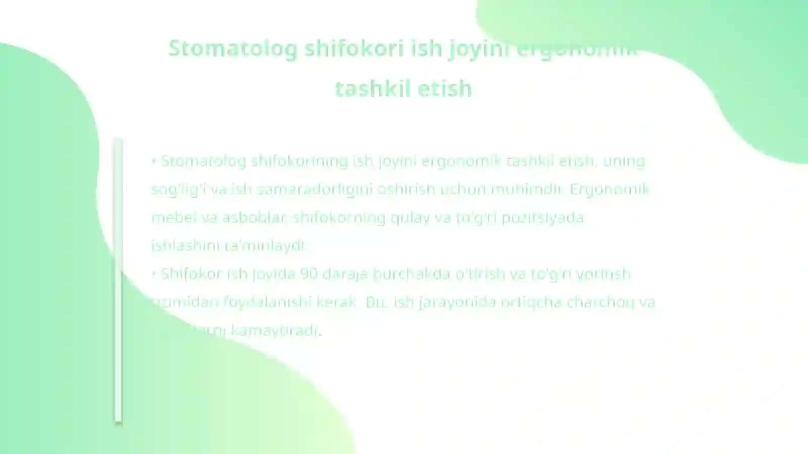 Ortopedik Stomatologiya bõlimi va tish texnik laboratoriyasi faoliyatini tashkil etish 4