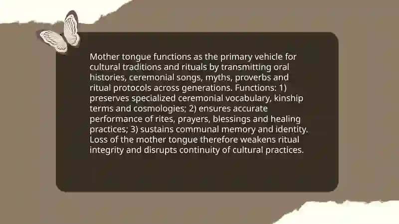 The importance of mother tongue for cultural identity 4