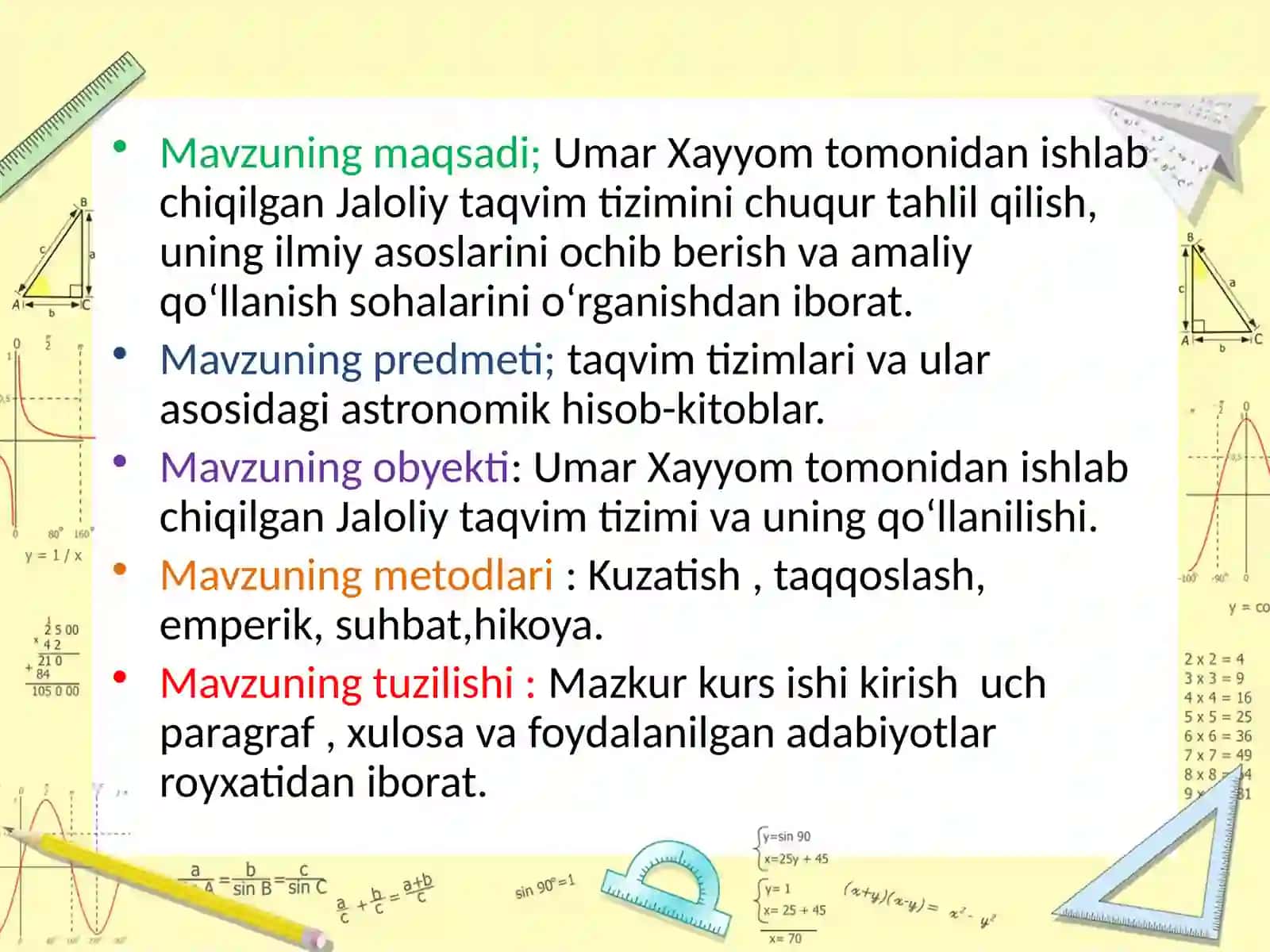 Kalendar turlari 4