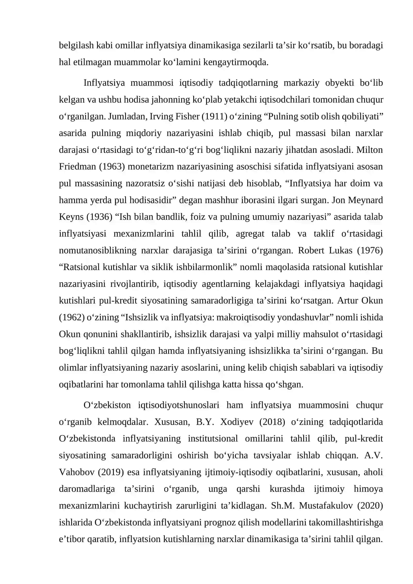 Inflyatsiya, uning kelib chiqishi va oqibatlari 4