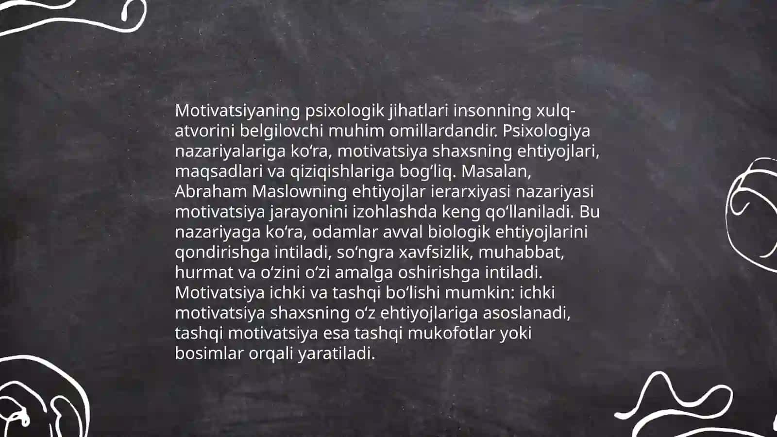 Xorij psixologiyasida motiv va motivatsiya muammosi 4
