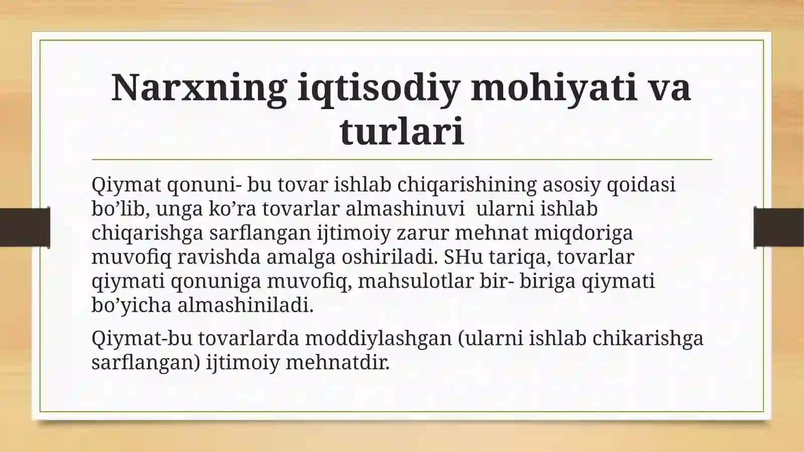Korxonamahsulotlariga (xizmatlarini ishlarini)narxinishakllantirish 4