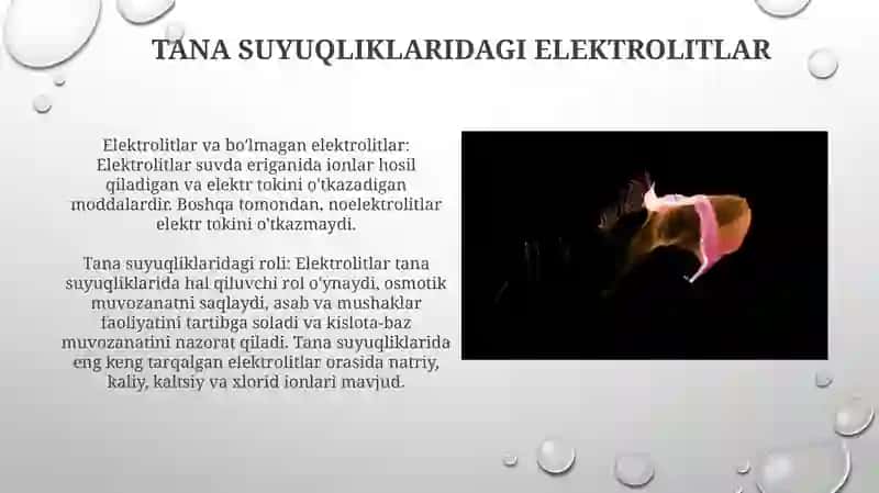 Organizmning Biologik Suyuqliklari Elektrolit Va Noelektrolitlar Eritmasi Sifatida 4