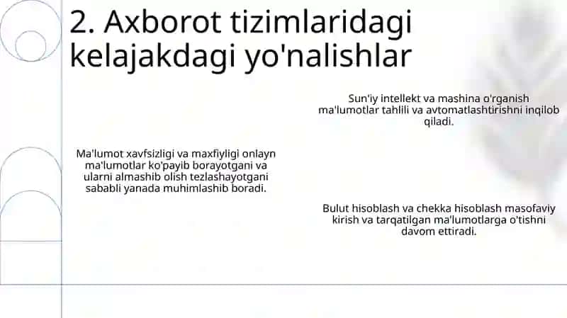 Axborot Tizimlarining Tasnifi 4