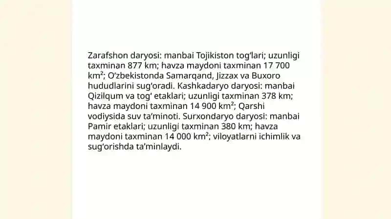 O'zbekistondagi suv manbaalari 4