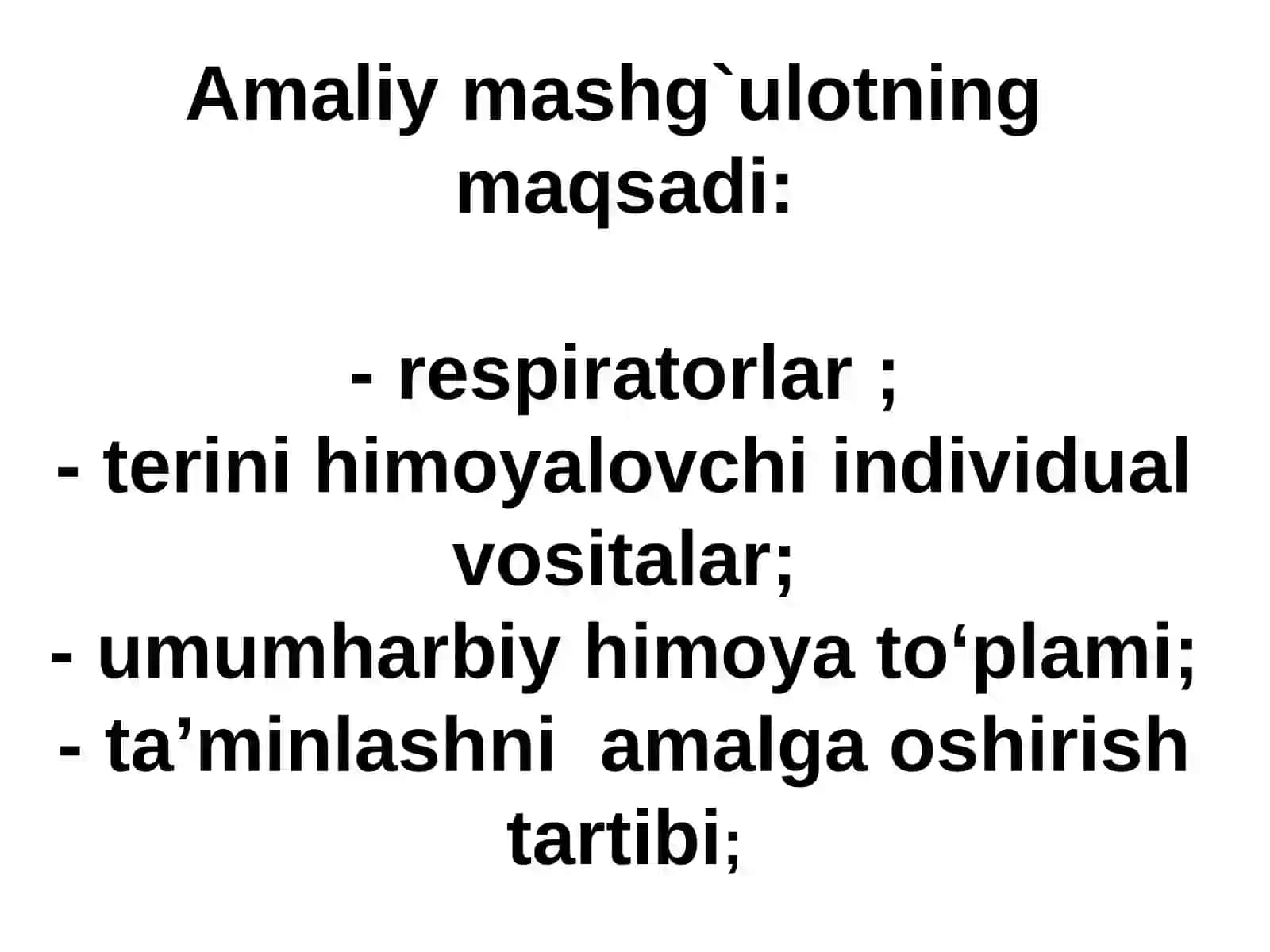 №6. Фавқулода вазиятларда ахолини шахсий тиббий мухофаза воситалари (ШТМВ )ва улардан фойдаланиш 4