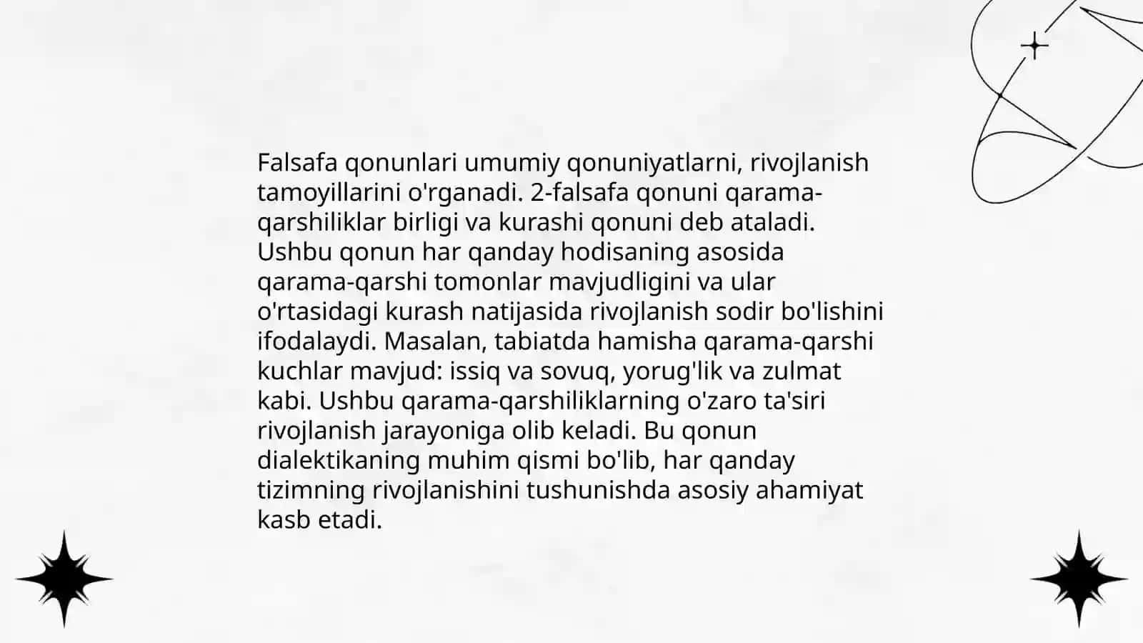 Falsafa qonuni 4