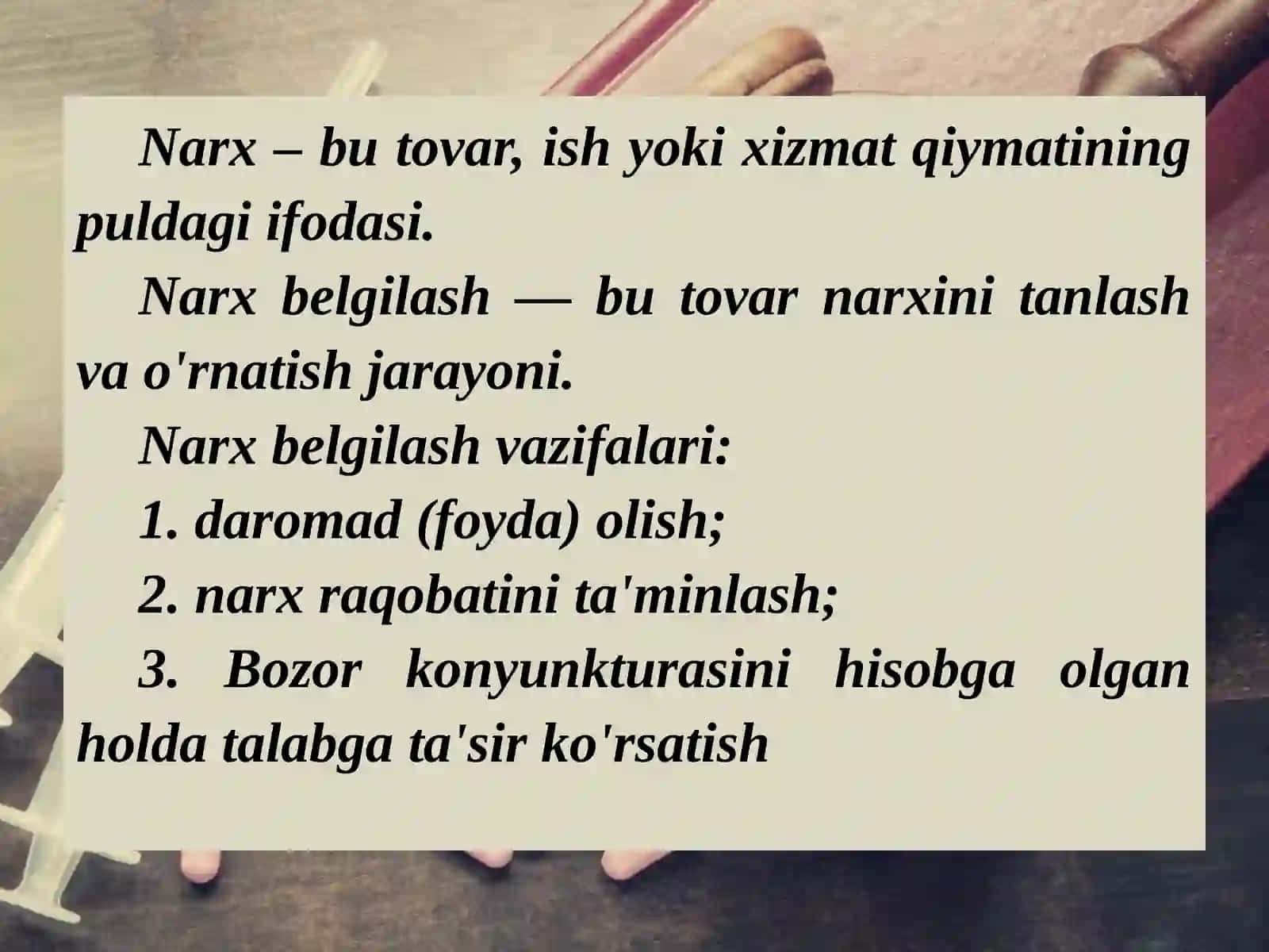 Farmatsevtika tashkilotlarida narx shakllanishi 4