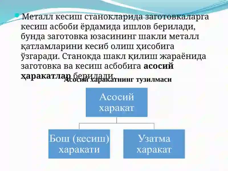 Станок ишларида меҳнатни меъёрлаш ҳақ тўлашни ташкил этиш 4