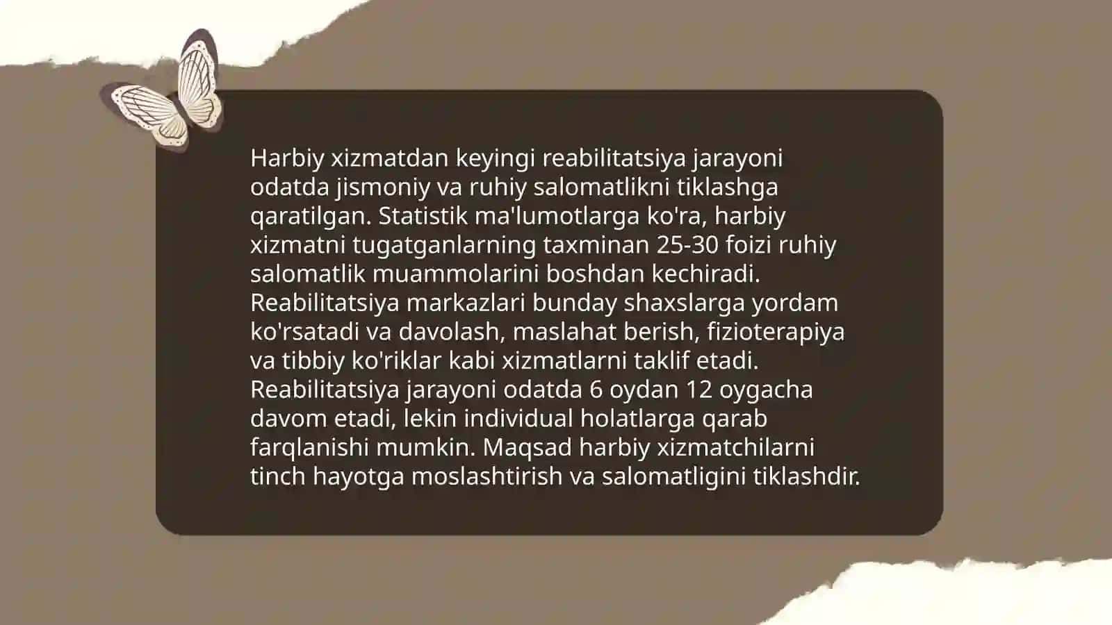 Harbiylar va ularning oilalari bilan ijtimoiy ish 4